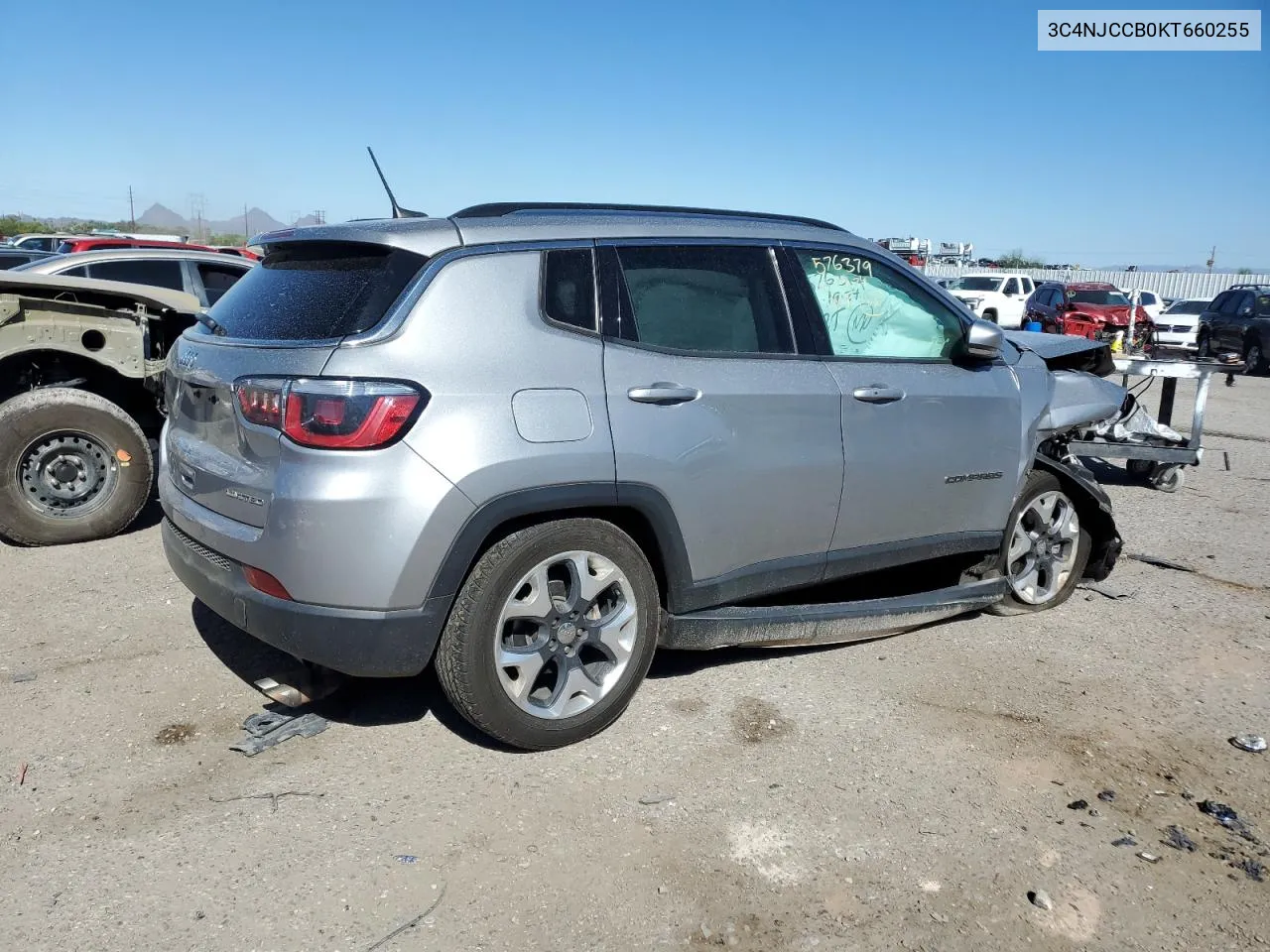 2019 Jeep Compass Limited VIN: 3C4NJCCB0KT660255 Lot: 70065634