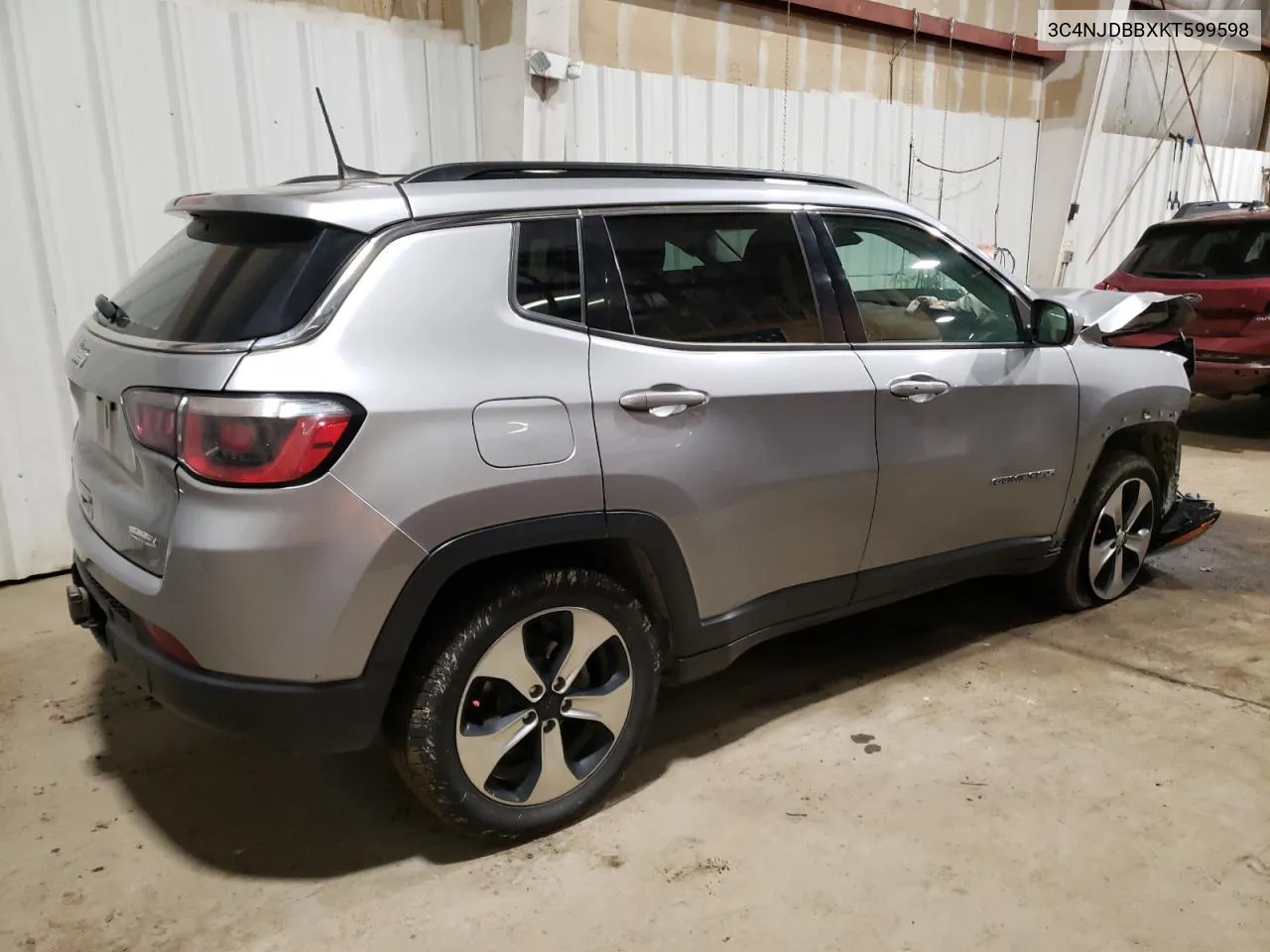 2019 Jeep Compass Latitude VIN: 3C4NJDBBXKT599598 Lot: 70501194