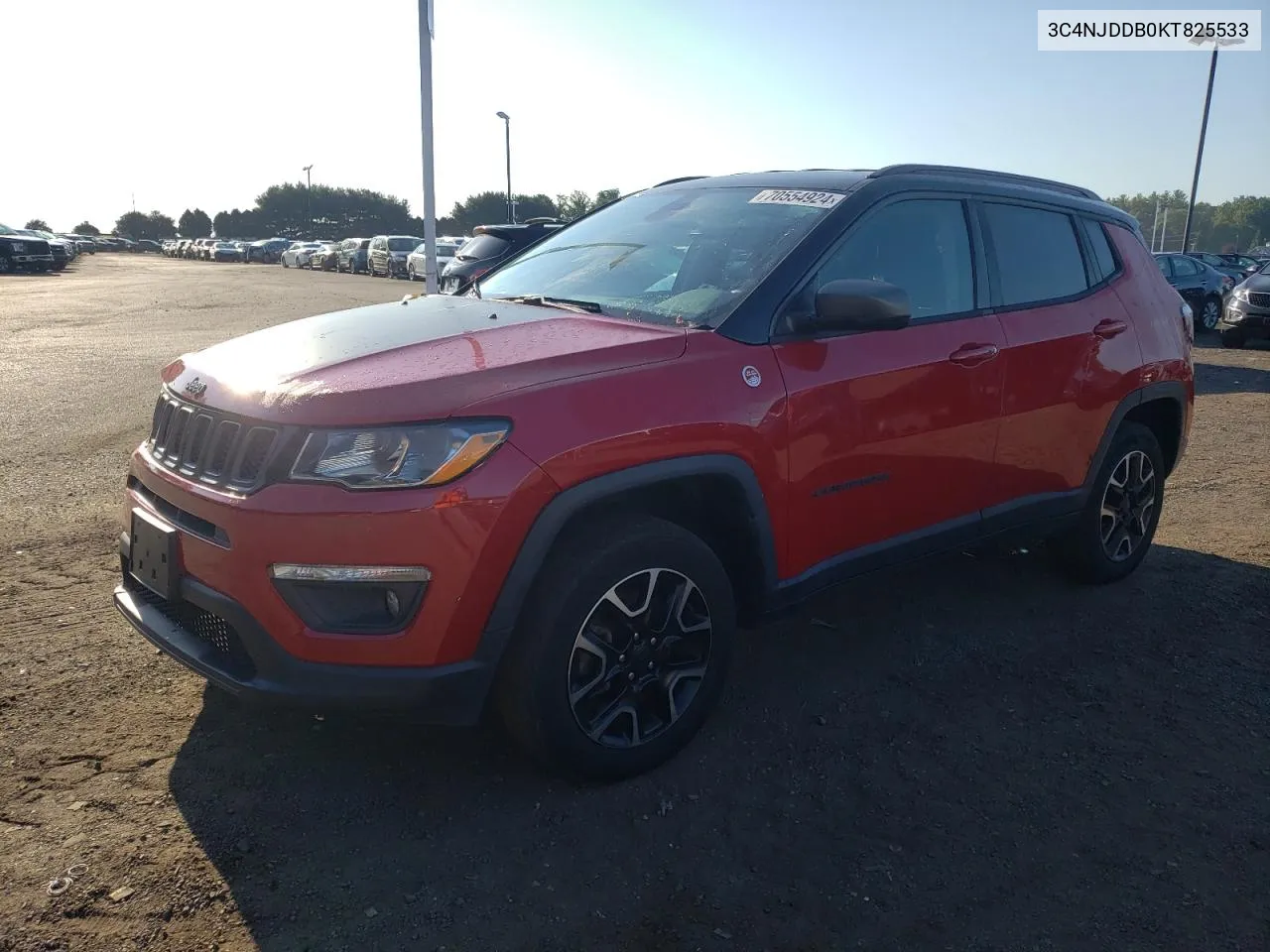 2019 Jeep Compass Trailhawk VIN: 3C4NJDDB0KT825533 Lot: 70554924