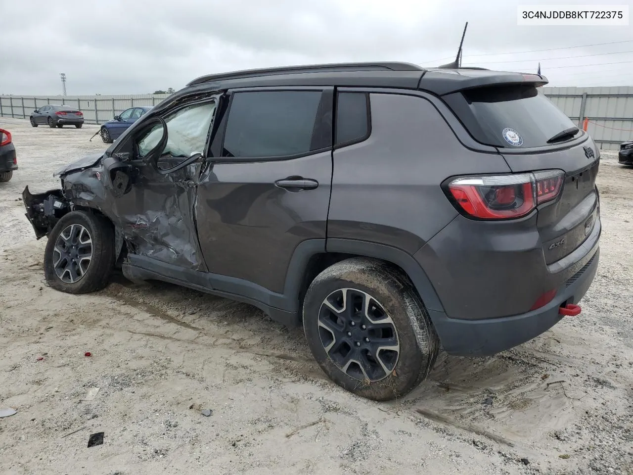 2019 Jeep Compass Trailhawk VIN: 3C4NJDDB8KT722375 Lot: 70597334