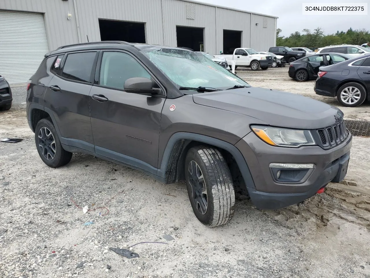 2019 Jeep Compass Trailhawk VIN: 3C4NJDDB8KT722375 Lot: 70597334