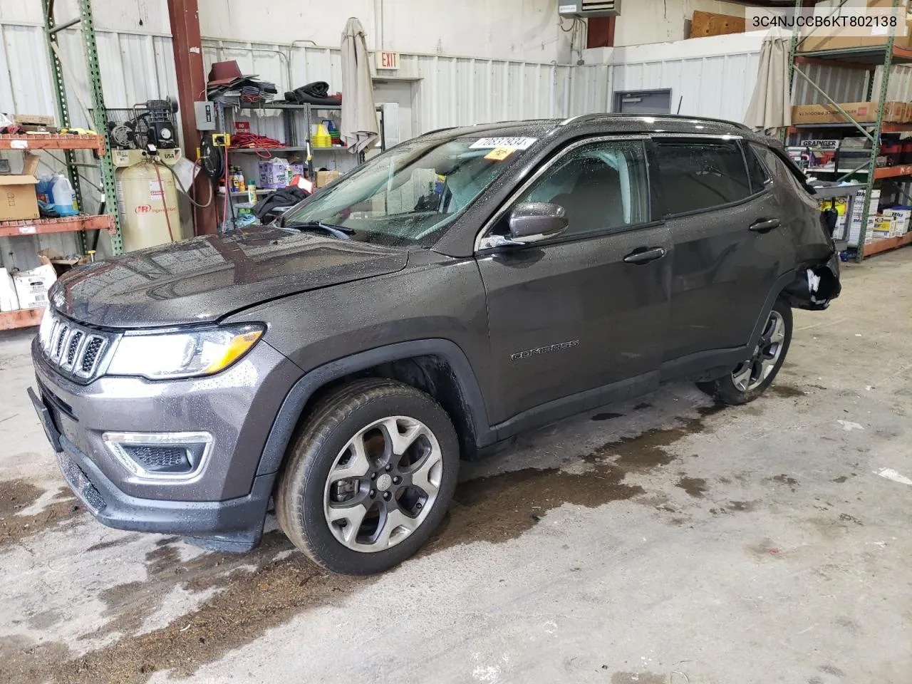 2019 Jeep Compass Limited VIN: 3C4NJCCB6KT802138 Lot: 70837934