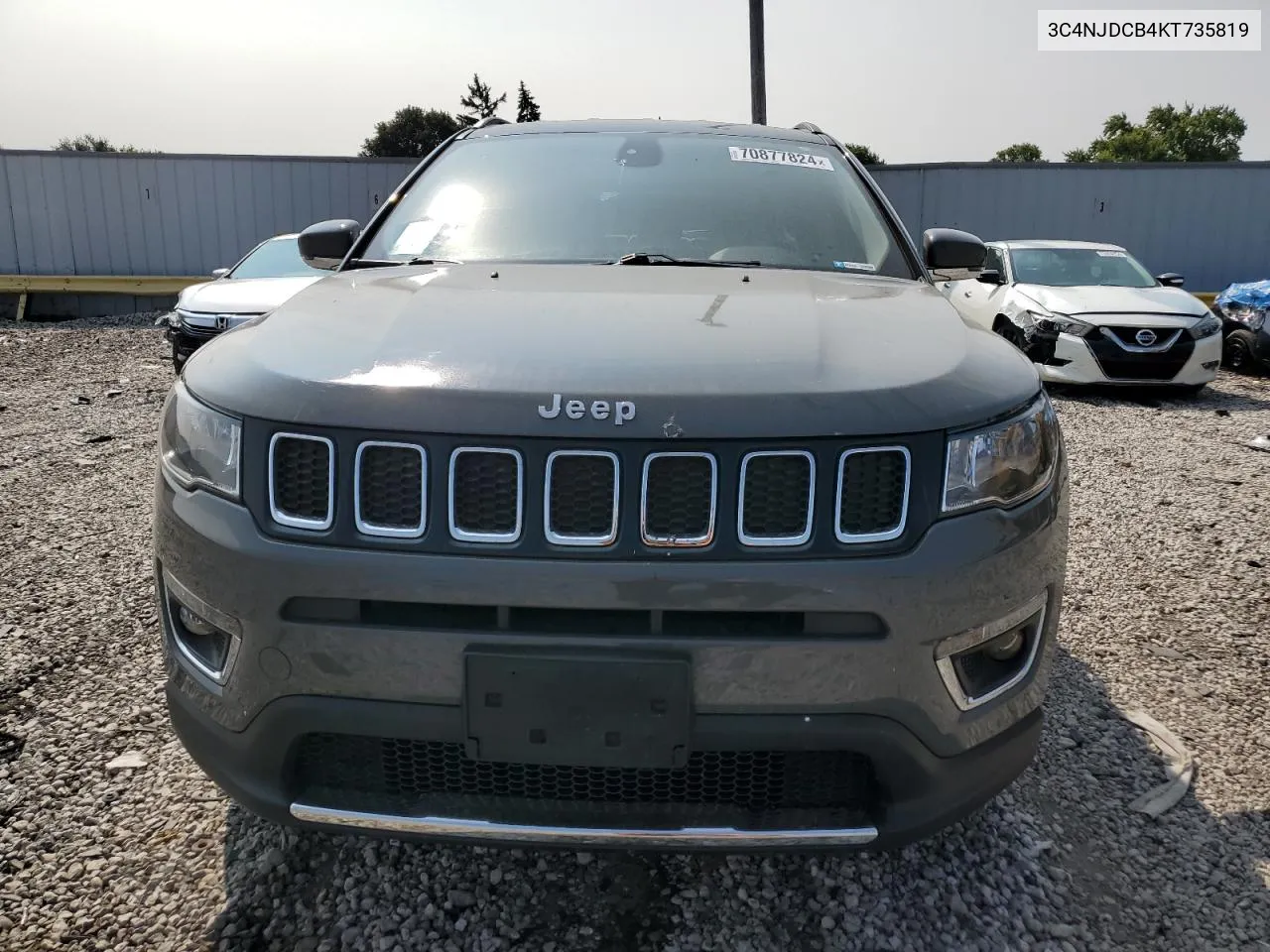 2019 Jeep Compass Limited VIN: 3C4NJDCB4KT735819 Lot: 70877824