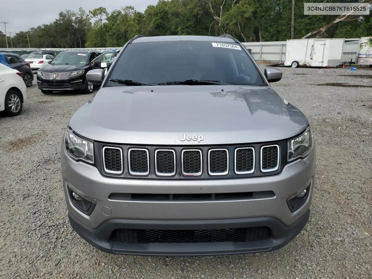 2019 Jeep Compass Latitude VIN: 3C4NJCBB7KT615525 Lot: 71652504