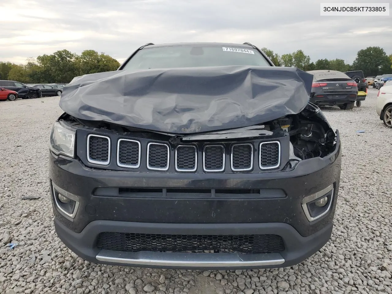 2019 Jeep Compass Limited VIN: 3C4NJDCB5KT733805 Lot: 71697844