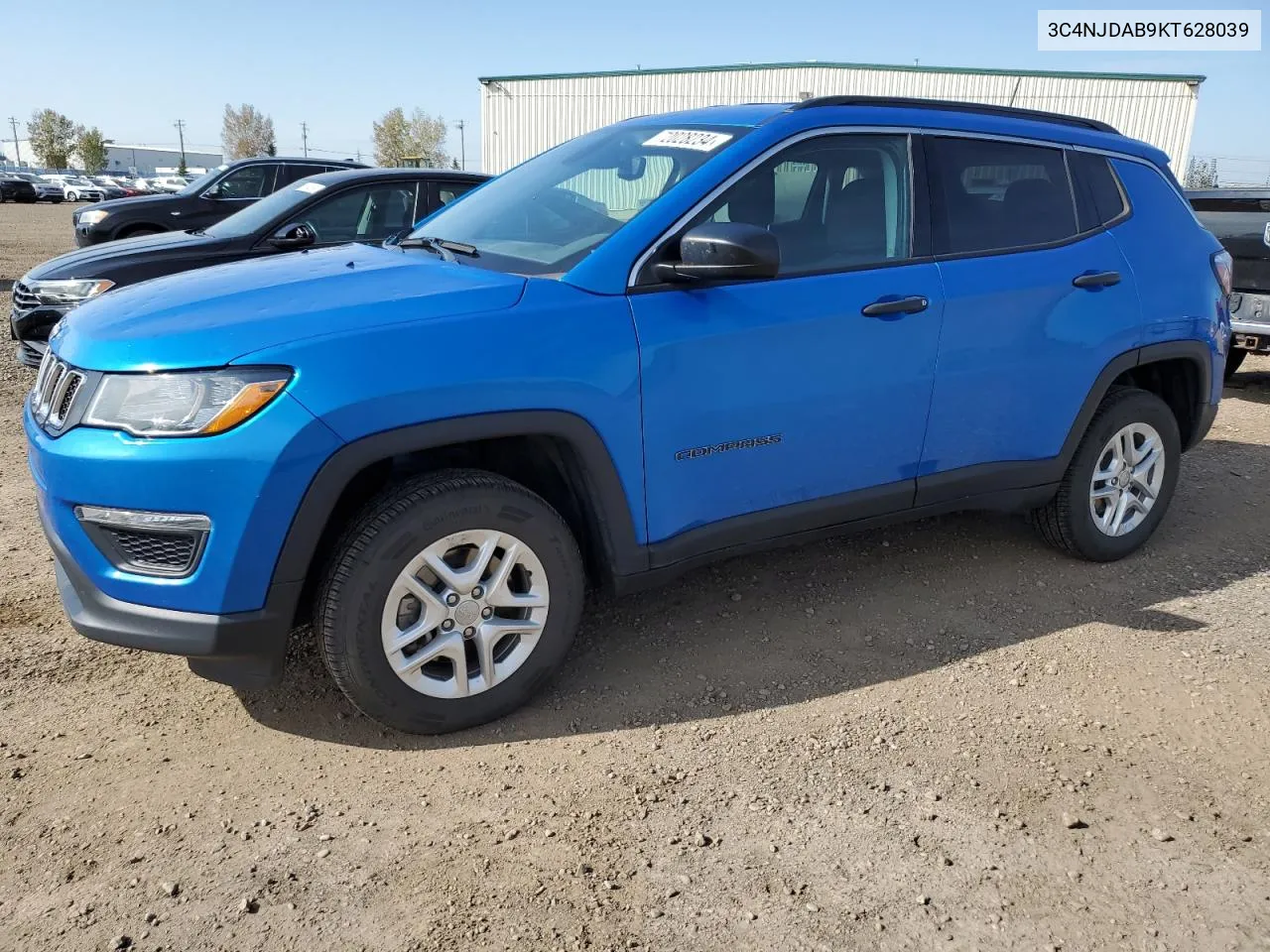 2019 Jeep Compass Sport VIN: 3C4NJDAB9KT628039 Lot: 72028234