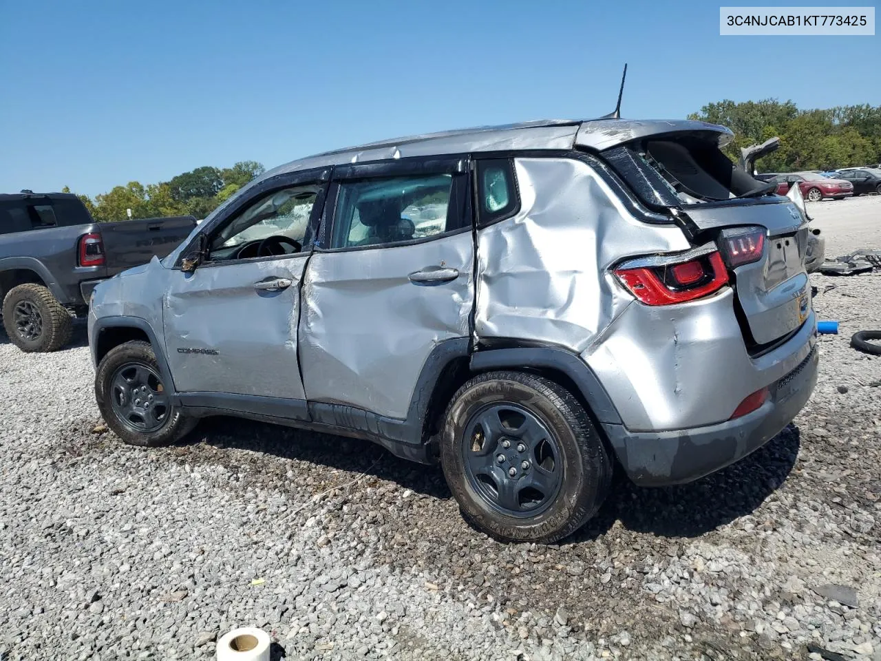 2019 Jeep Compass Sport VIN: 3C4NJCAB1KT773425 Lot: 72086864