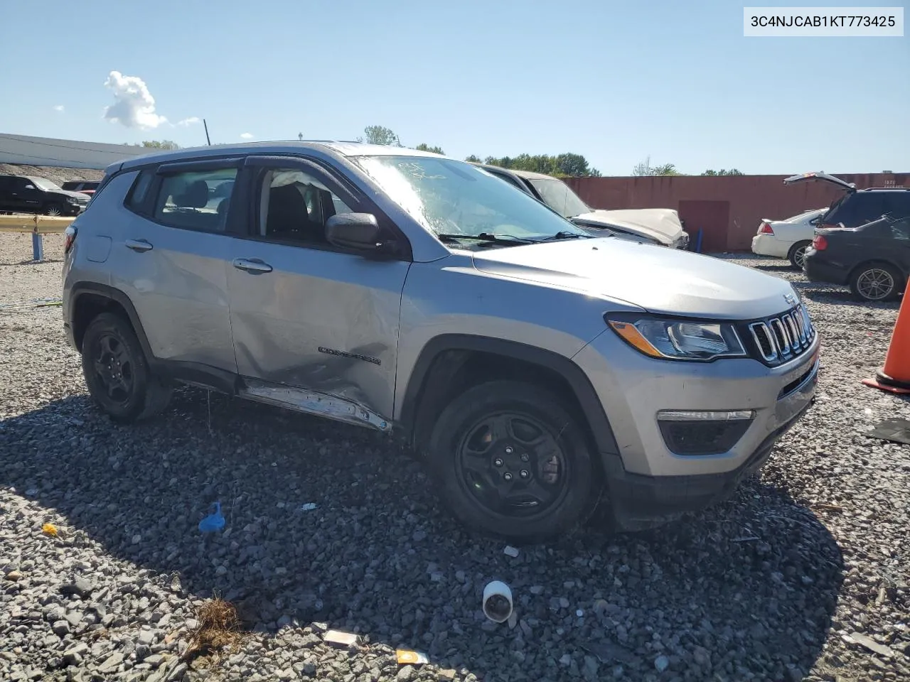 2019 Jeep Compass Sport VIN: 3C4NJCAB1KT773425 Lot: 72086864