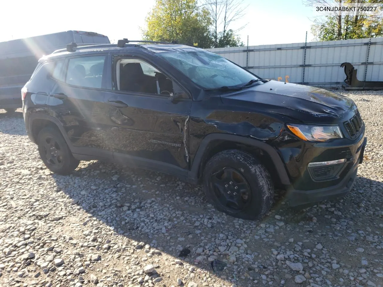 2019 Jeep Compass Sport VIN: 3C4NJDAB6KT750227 Lot: 72186854