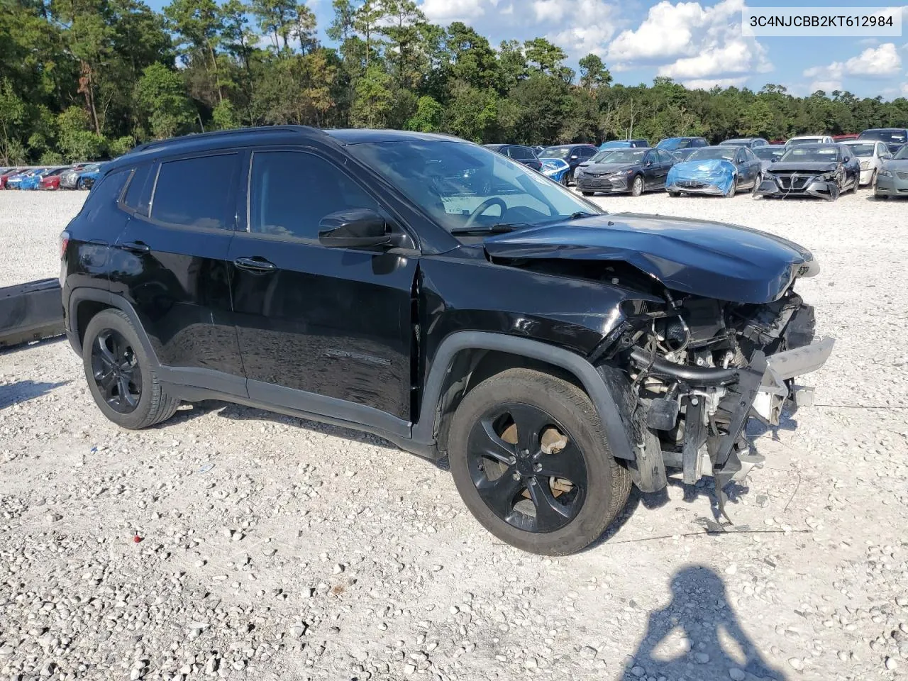 2019 Jeep Compass Latitude VIN: 3C4NJCBB2KT612984 Lot: 72188364