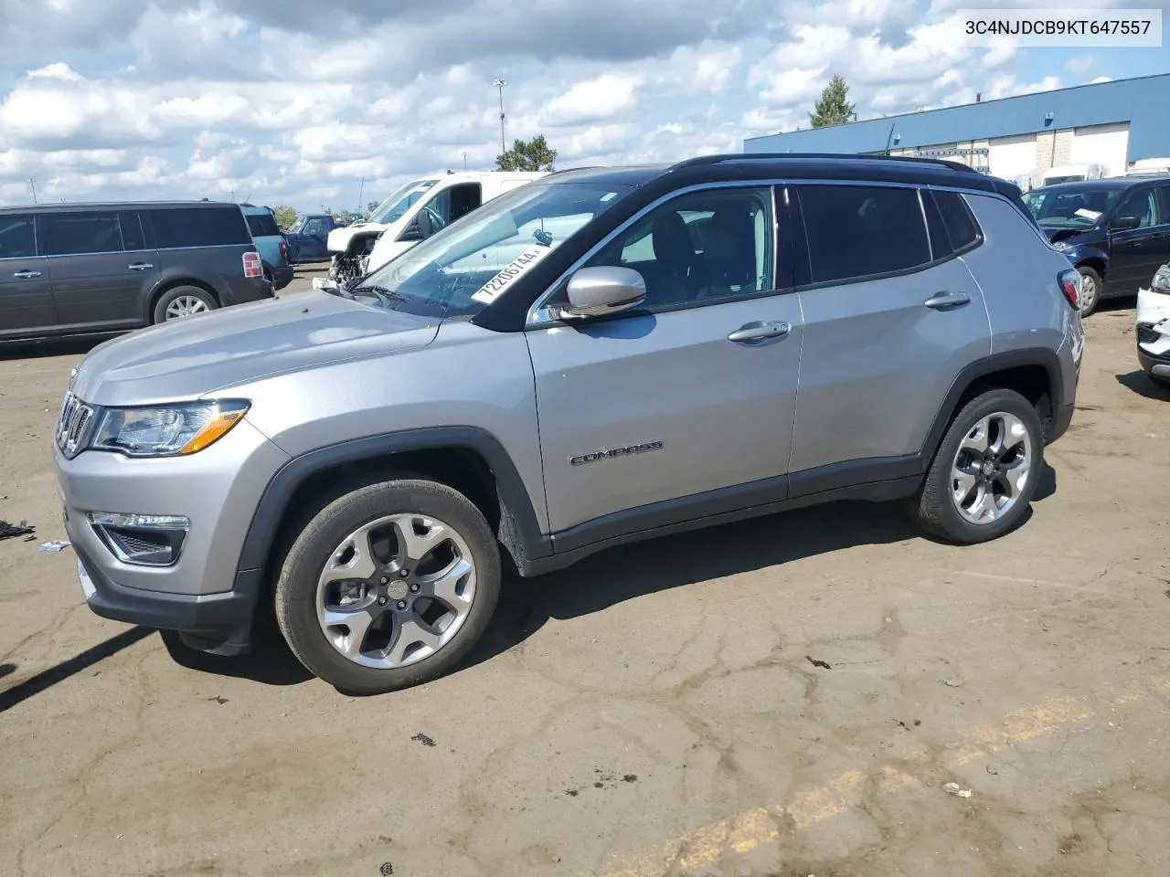 2019 Jeep Compass Limited VIN: 3C4NJDCB9KT647557 Lot: 72206744