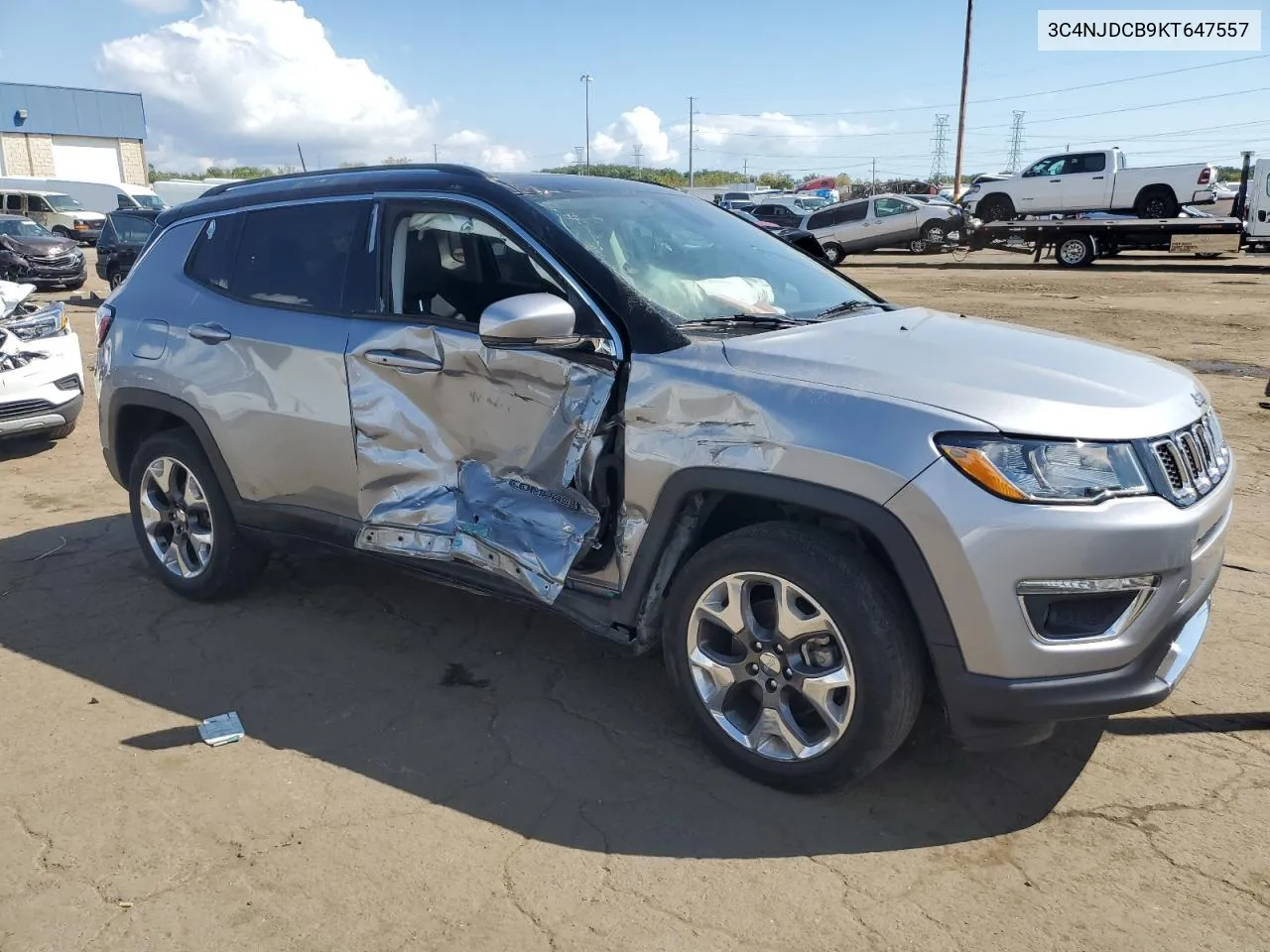 2019 Jeep Compass Limited VIN: 3C4NJDCB9KT647557 Lot: 72206744