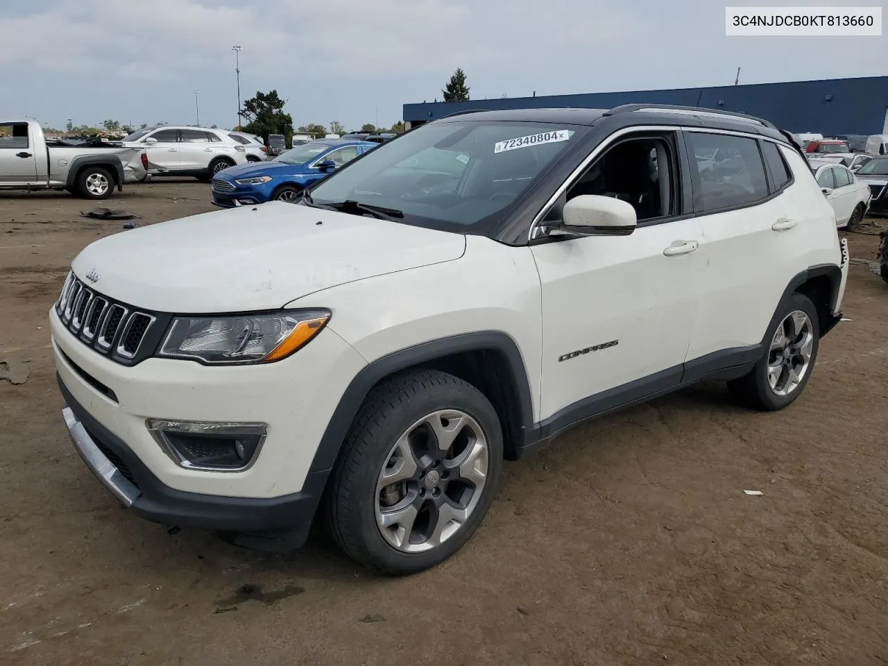 2019 Jeep Compass Limited VIN: 3C4NJDCB0KT813660 Lot: 72340804