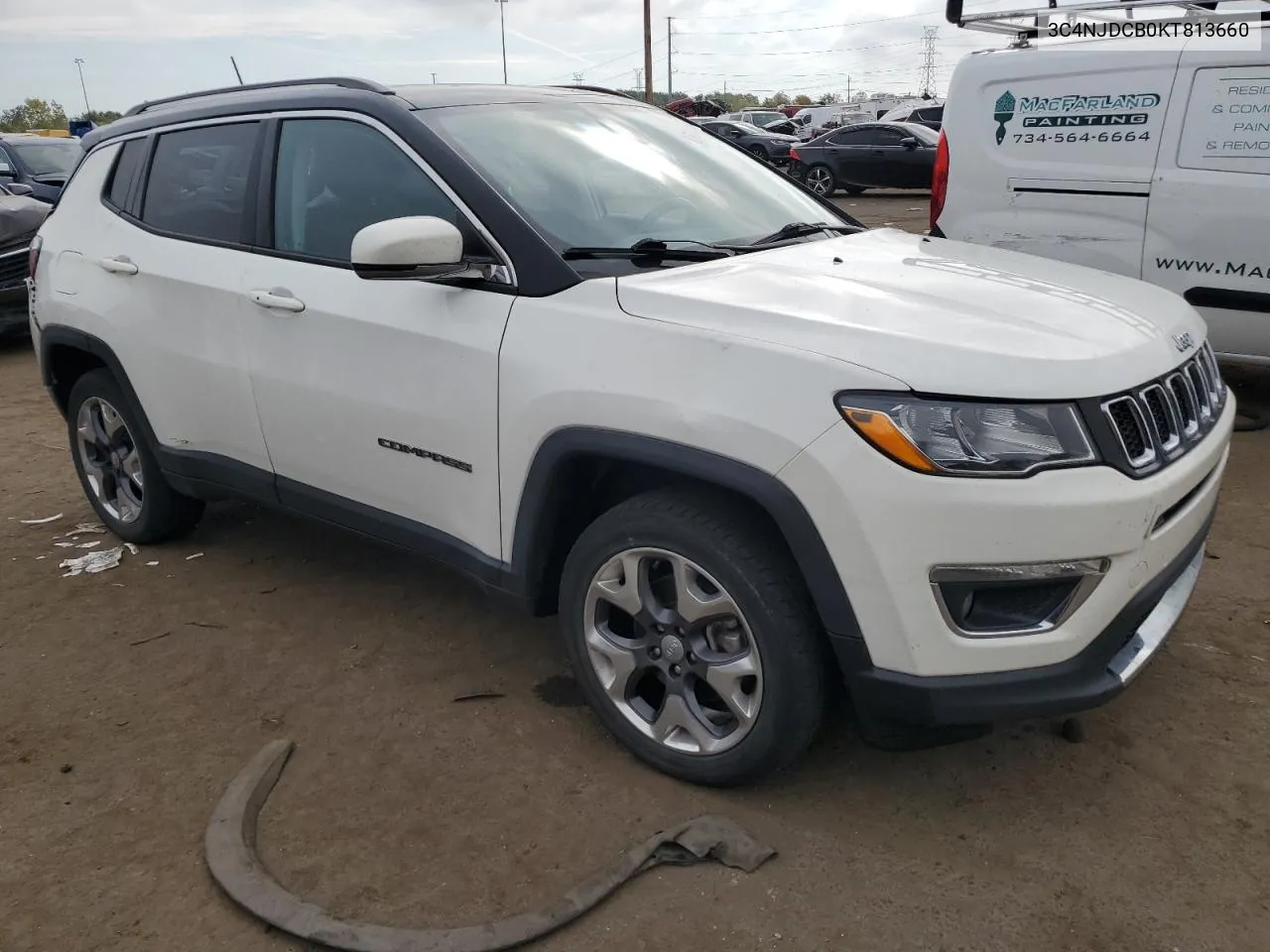 2019 Jeep Compass Limited VIN: 3C4NJDCB0KT813660 Lot: 72340804