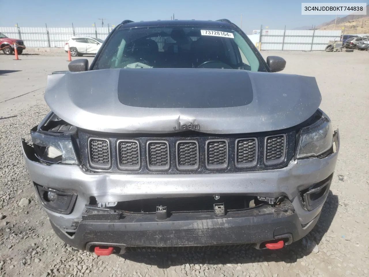 2019 Jeep Compass Trailhawk VIN: 3C4NJDDB0KT744838 Lot: 73728164