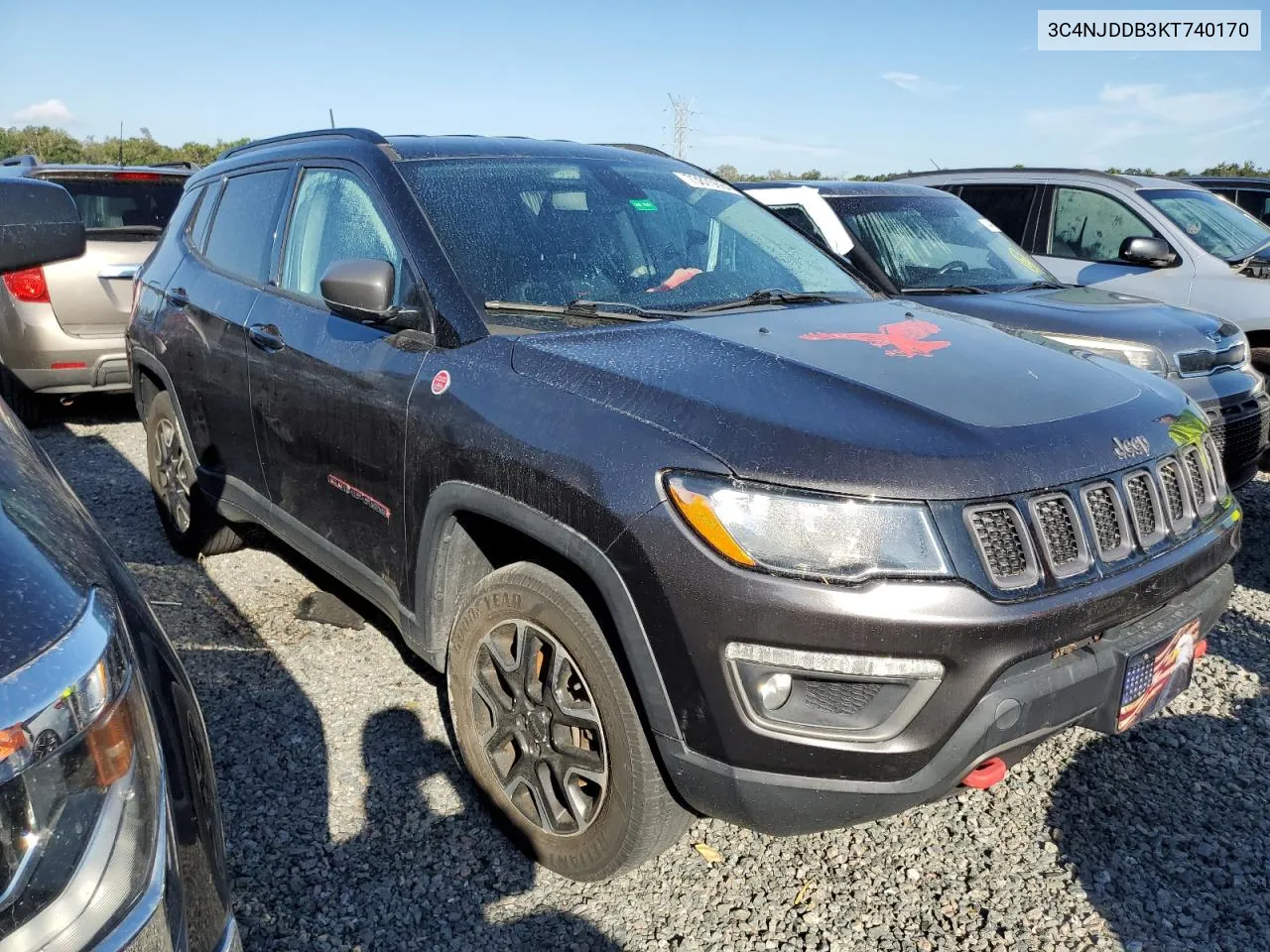 3C4NJDDB3KT740170 2019 Jeep Compass Trailhawk