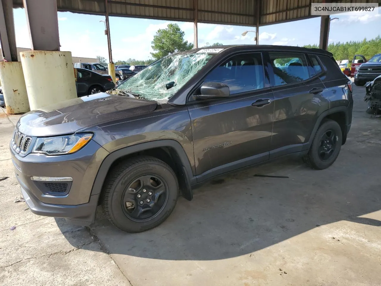 3C4NJCAB1KT699827 2019 Jeep Compass Sport