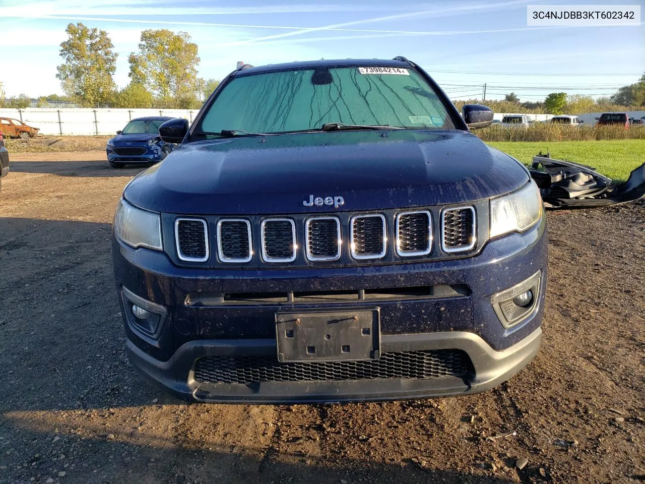 2019 Jeep Compass Latitude VIN: 3C4NJDBB3KT602342 Lot: 73984214