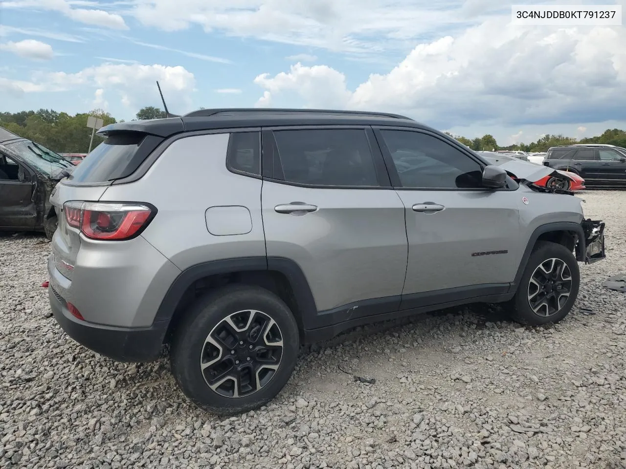 2019 Jeep Compass Trailhawk VIN: 3C4NJDDB0KT791237 Lot: 74799994