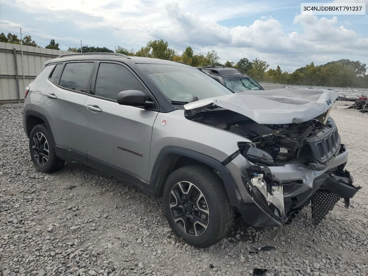 2019 Jeep Compass Trailhawk VIN: 3C4NJDDB0KT791237 Lot: 74799994