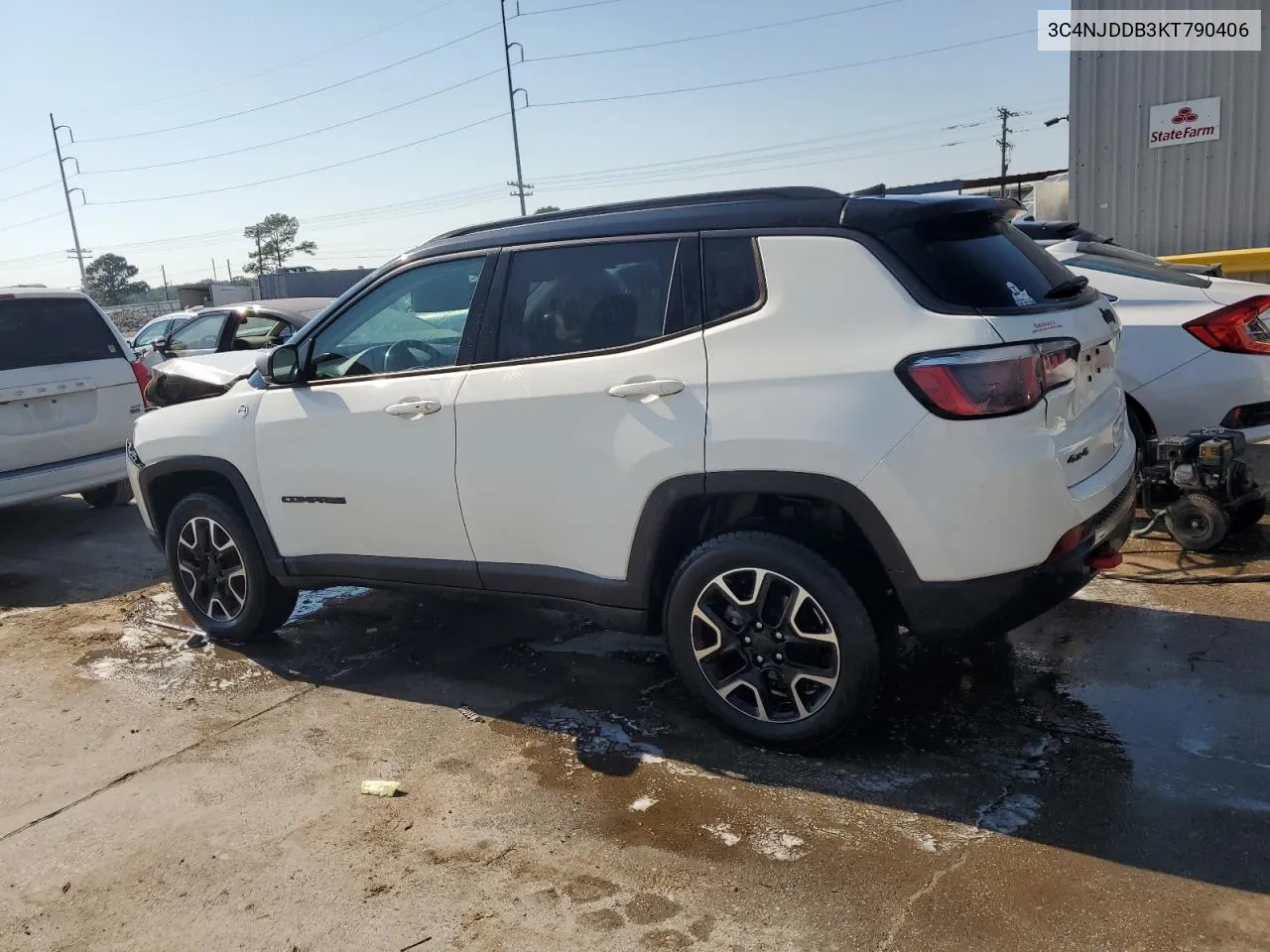 2019 Jeep Compass Trailhawk VIN: 3C4NJDDB3KT790406 Lot: 74910734