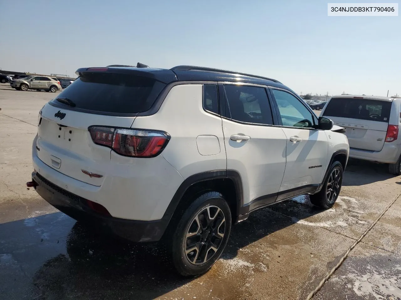 2019 Jeep Compass Trailhawk VIN: 3C4NJDDB3KT790406 Lot: 74910734