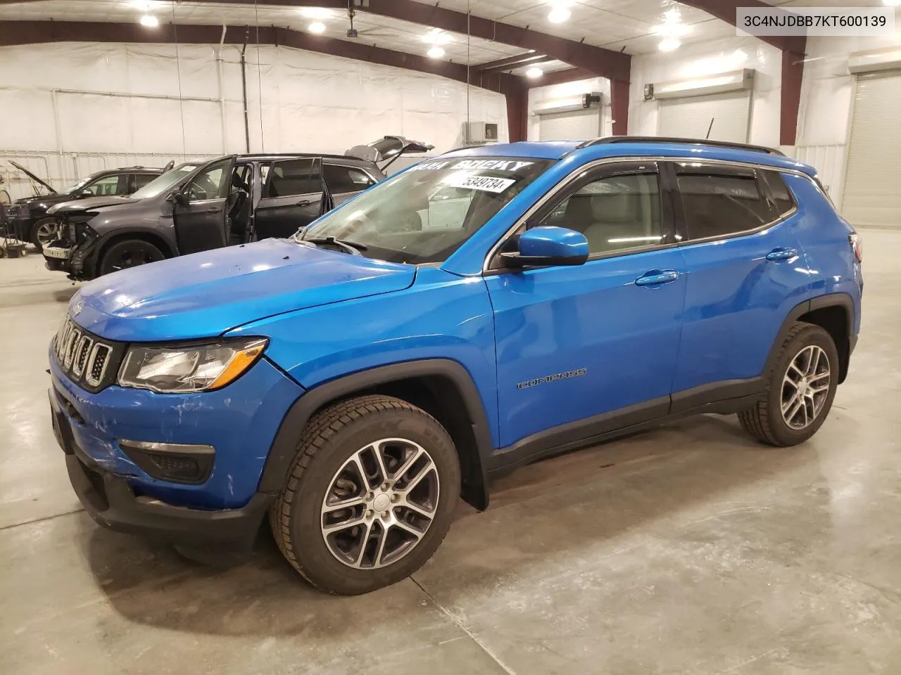 2019 Jeep Compass Latitude VIN: 3C4NJDBB7KT600139 Lot: 75349734