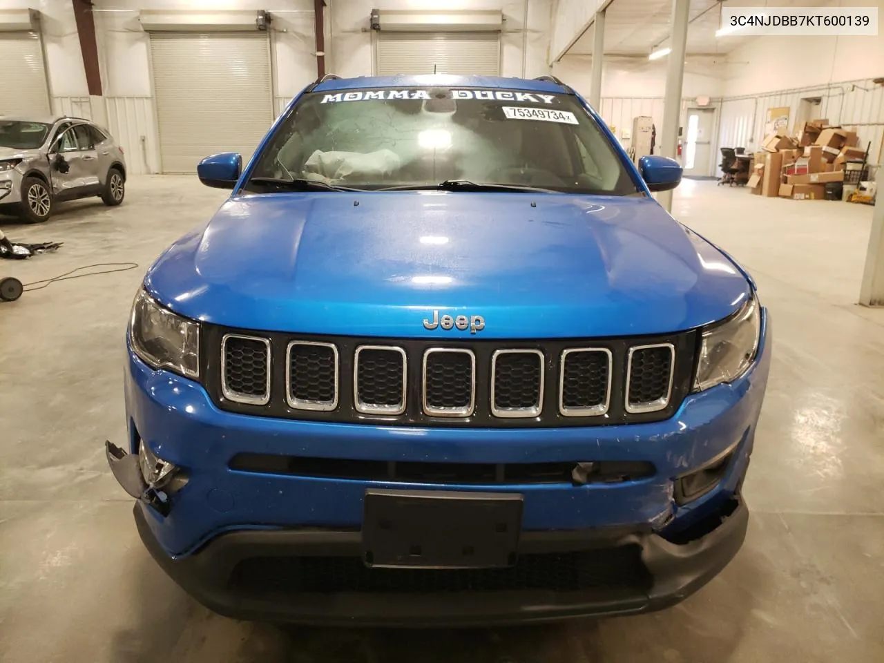 2019 Jeep Compass Latitude VIN: 3C4NJDBB7KT600139 Lot: 75349734