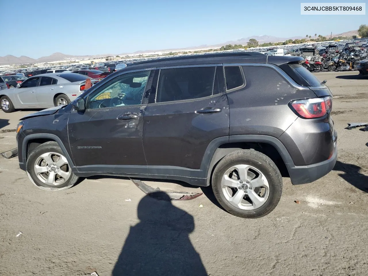 2019 Jeep Compass Latitude VIN: 3C4NJCBB5KT809468 Lot: 75569854