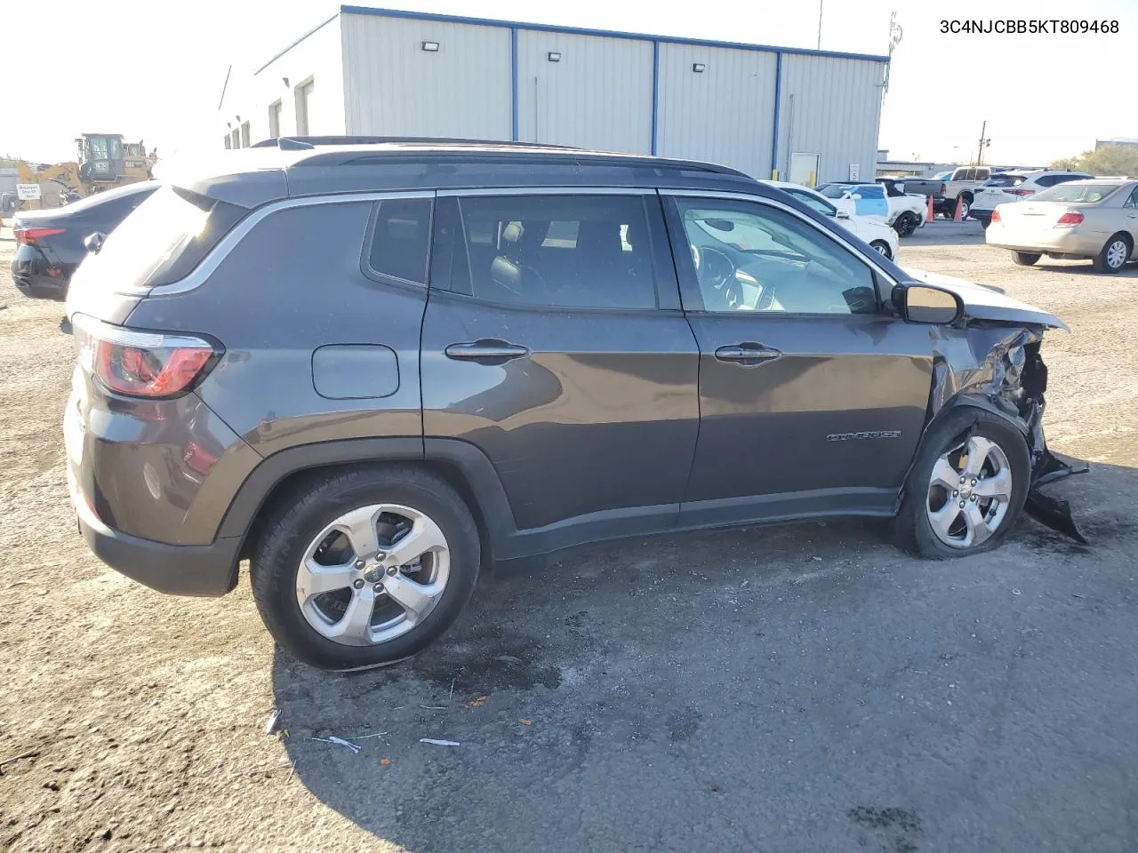 2019 Jeep Compass Latitude VIN: 3C4NJCBB5KT809468 Lot: 75569854