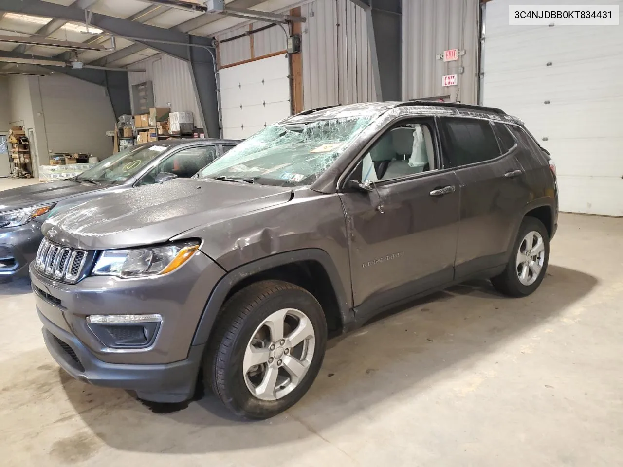 2019 Jeep Compass Latitude VIN: 3C4NJDBB0KT834431 Lot: 75617494