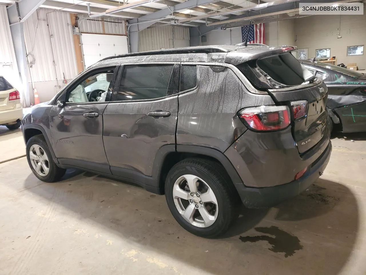 2019 Jeep Compass Latitude VIN: 3C4NJDBB0KT834431 Lot: 75617494