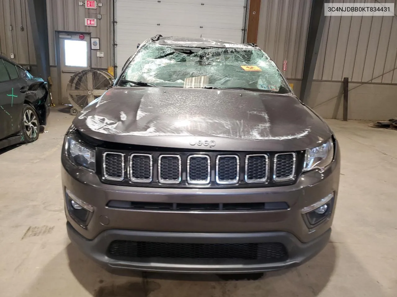 2019 Jeep Compass Latitude VIN: 3C4NJDBB0KT834431 Lot: 75617494