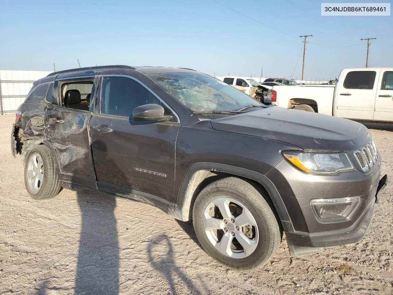 2019 Jeep Compass Latitude VIN: 3C4NJDBB6KT689461 Lot: 75691404