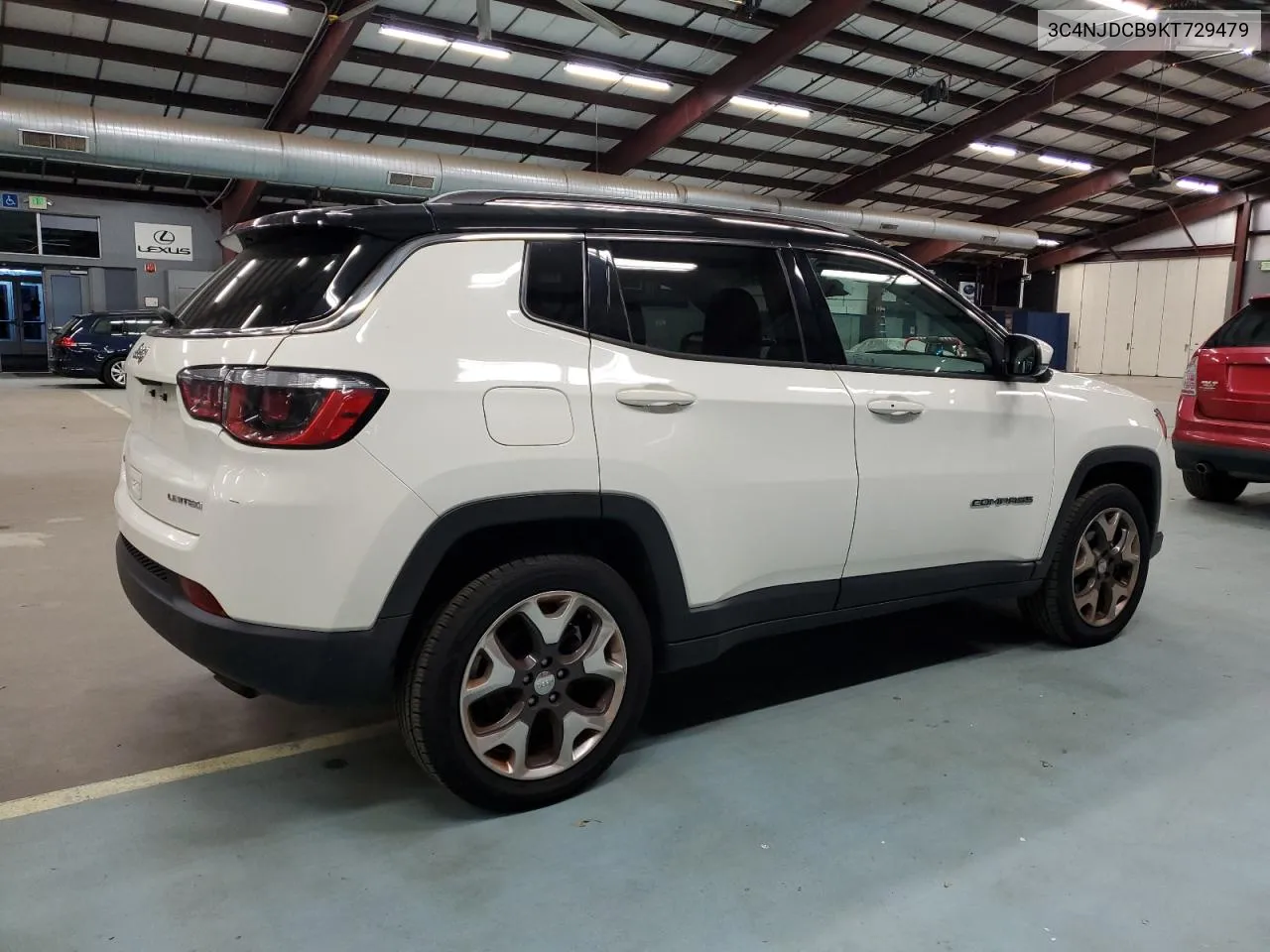 2019 Jeep Compass Limited VIN: 3C4NJDCB9KT729479 Lot: 75703824