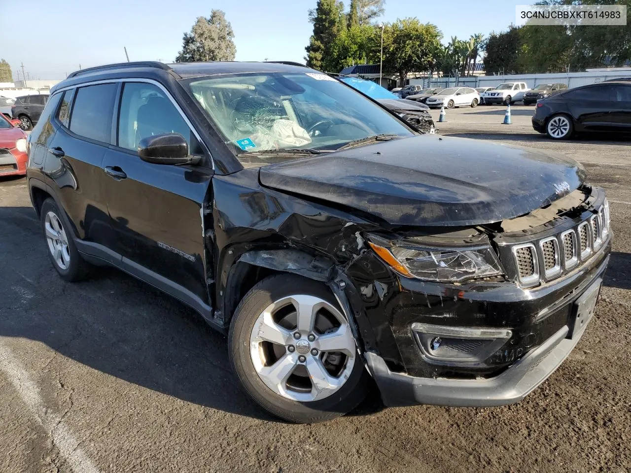 2019 Jeep Compass Latitude VIN: 3C4NJCBBXKT614983 Lot: 75737914