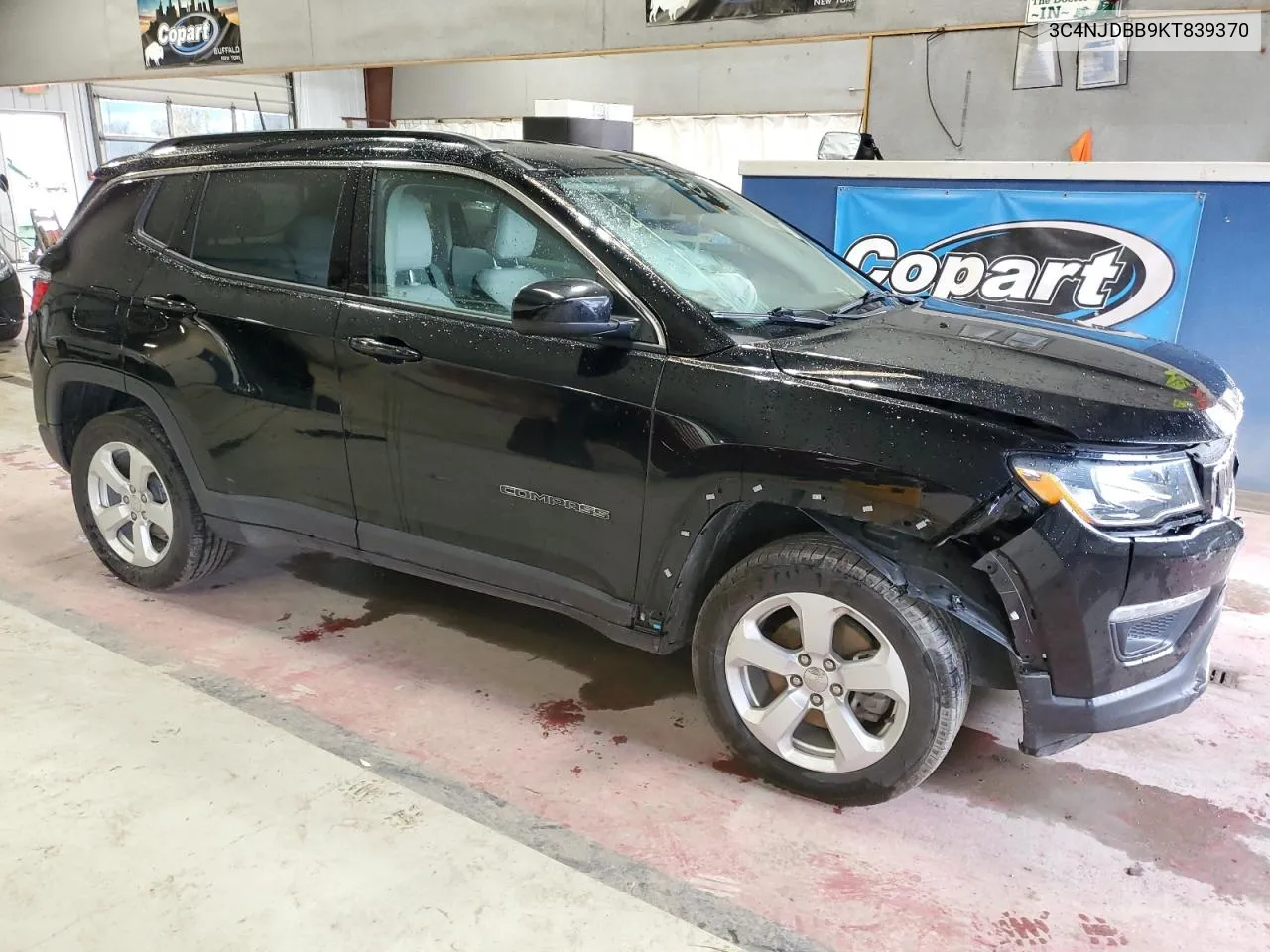 2019 Jeep Compass Latitude VIN: 3C4NJDBB9KT839370 Lot: 75891974