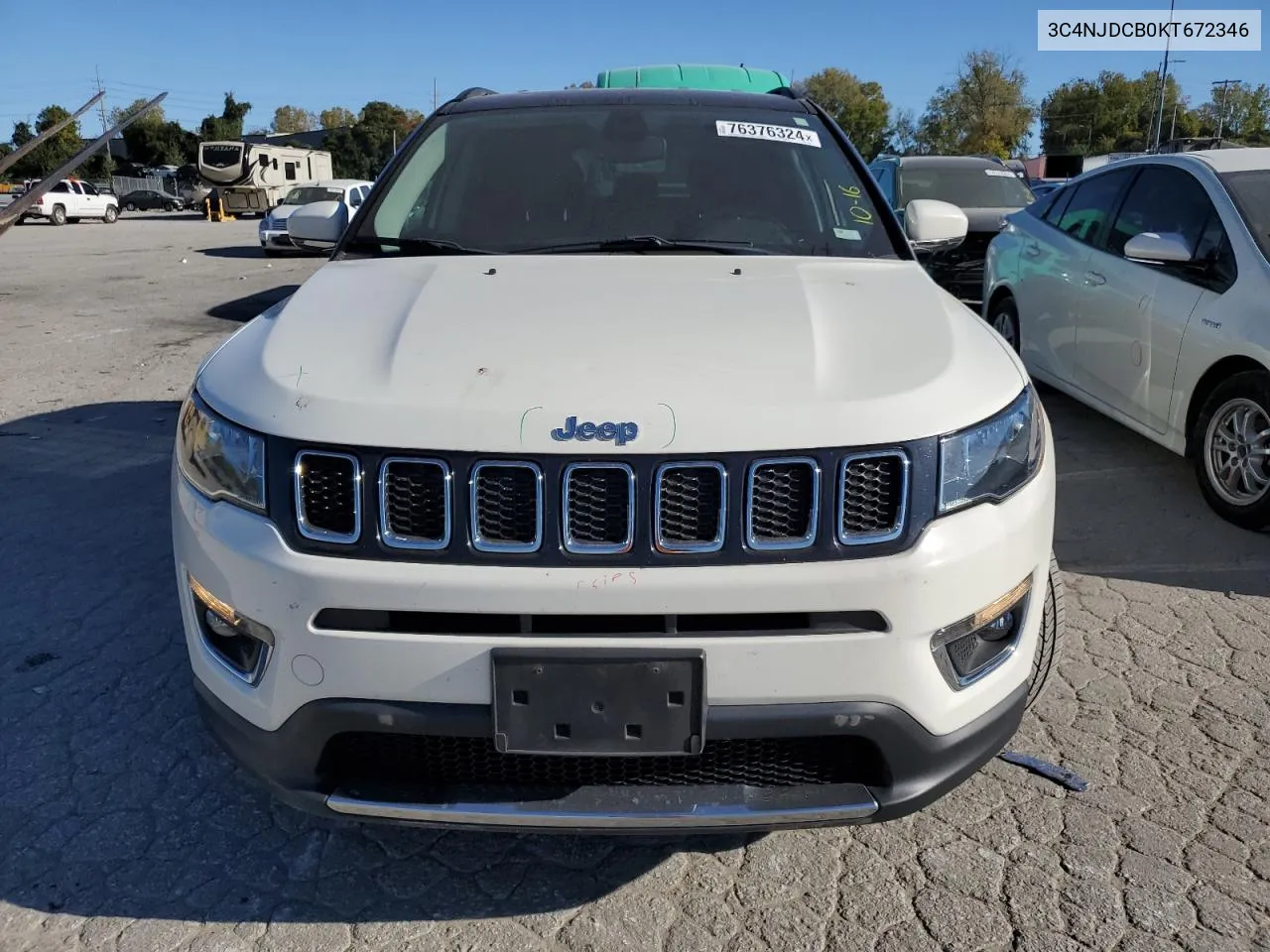 2019 Jeep Compass Limited VIN: 3C4NJDCB0KT672346 Lot: 76376324