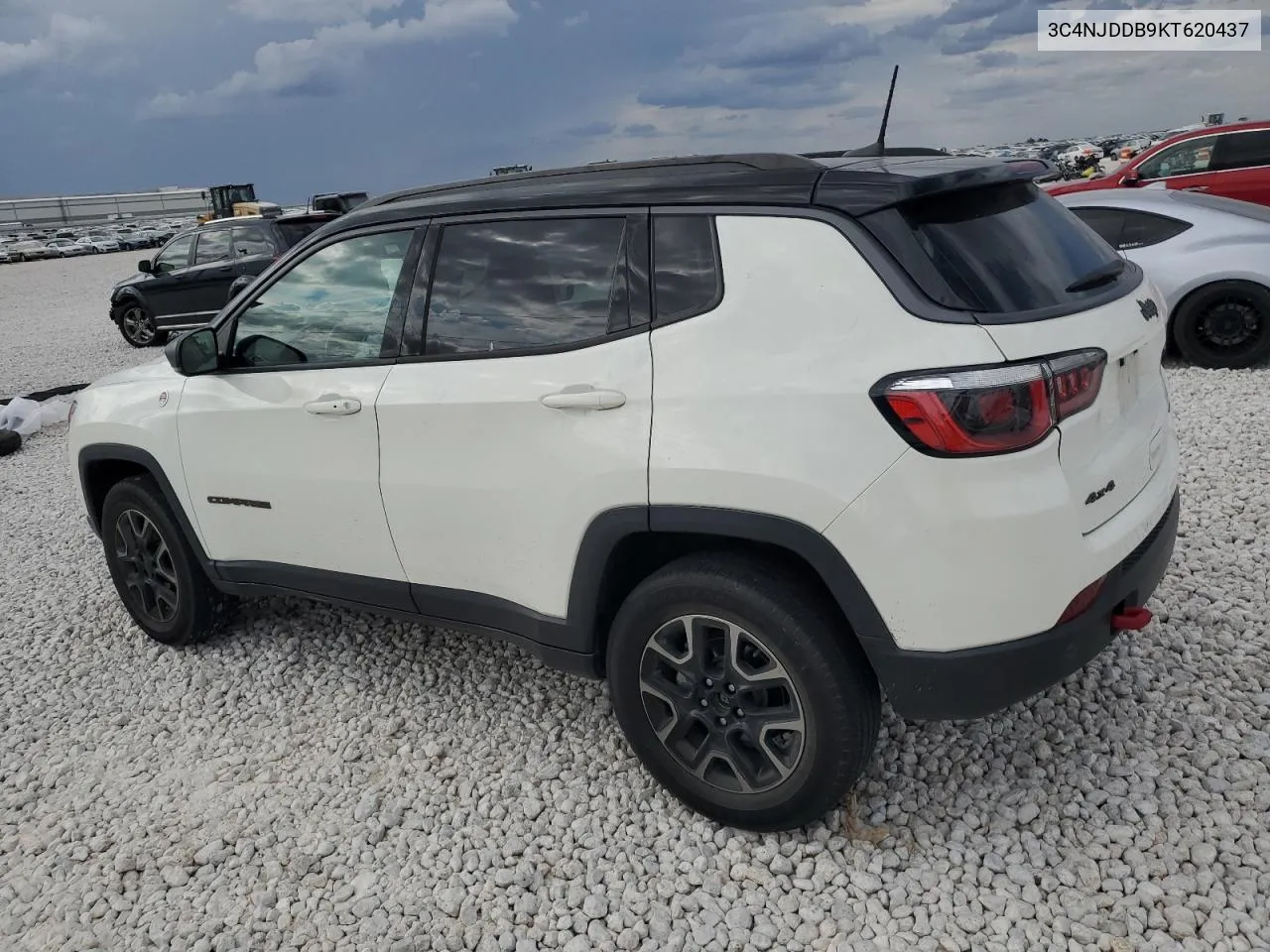 2019 Jeep Compass Trailhawk VIN: 3C4NJDDB9KT620437 Lot: 76555334