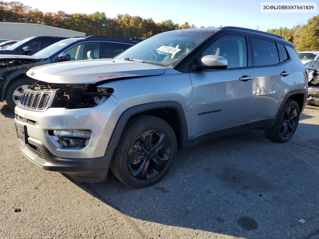 2019 Jeep Compass Latitude VIN: 3C4NJDBBXKT661839 Lot: 77014874