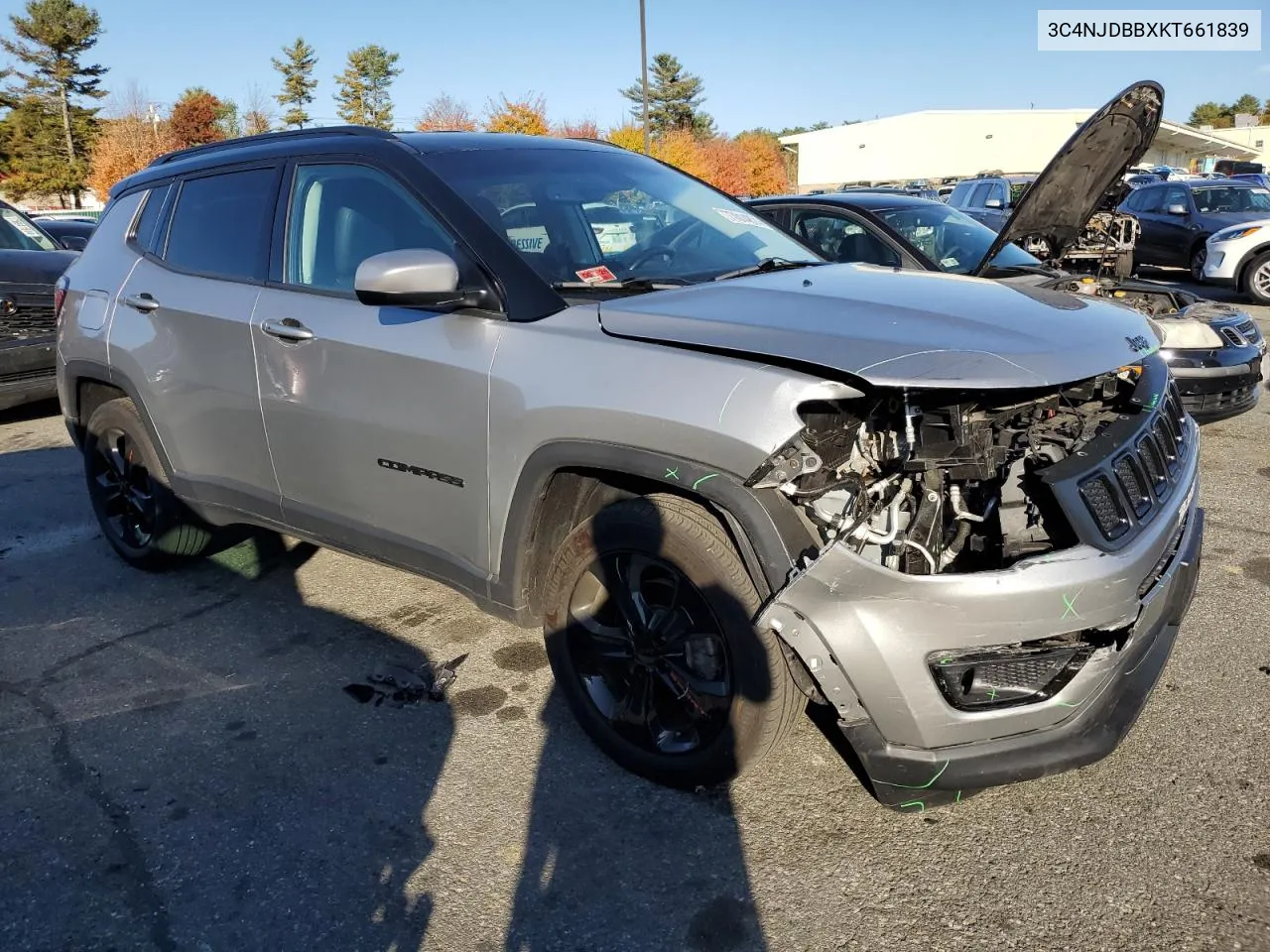 2019 Jeep Compass Latitude VIN: 3C4NJDBBXKT661839 Lot: 77014874