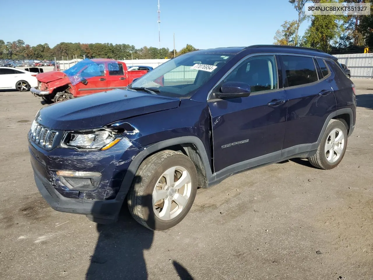 3C4NJCBBXKT851327 2019 Jeep Compass Latitude