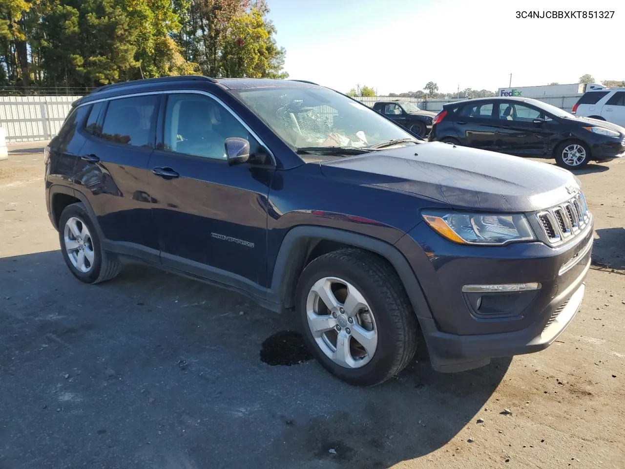 3C4NJCBBXKT851327 2019 Jeep Compass Latitude