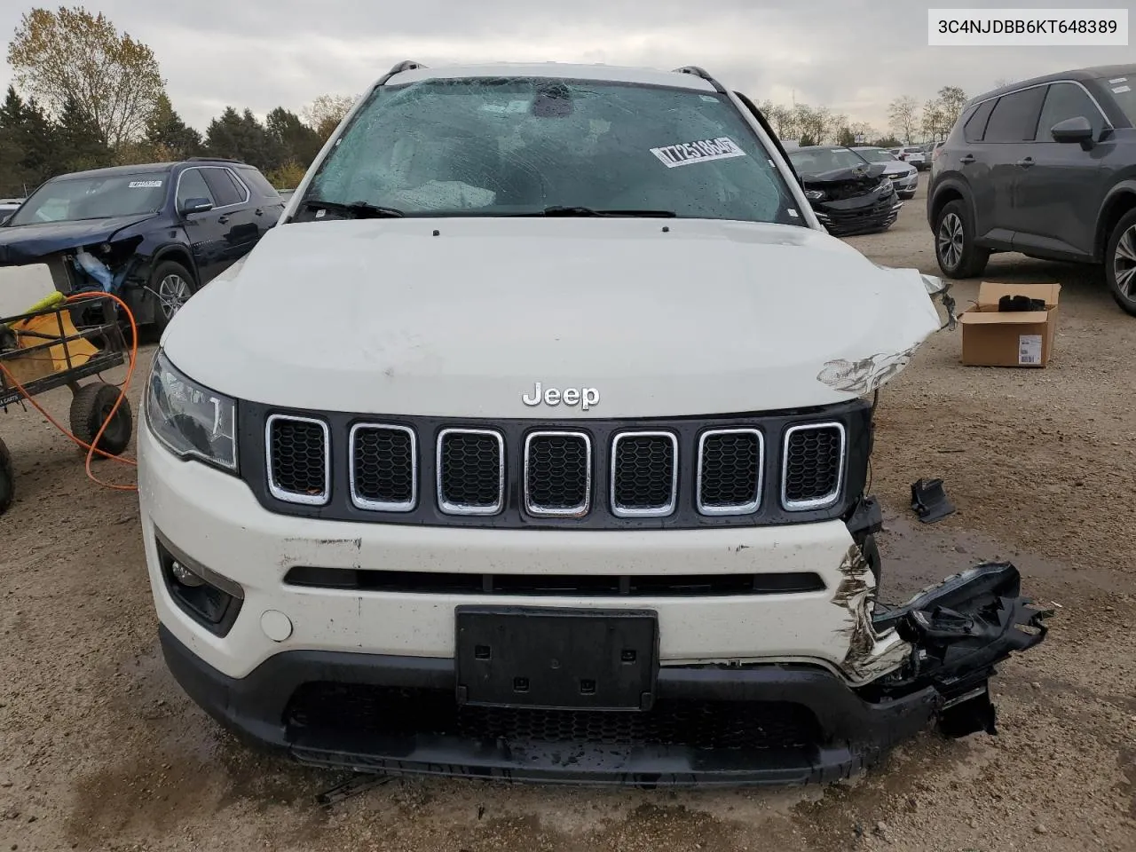 2019 Jeep Compass Latitude VIN: 3C4NJDBB6KT648389 Lot: 77251864