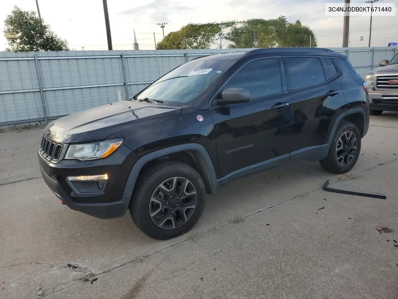 2019 Jeep Compass Trailhawk VIN: 3C4NJDDB0KT671440 Lot: 77732054