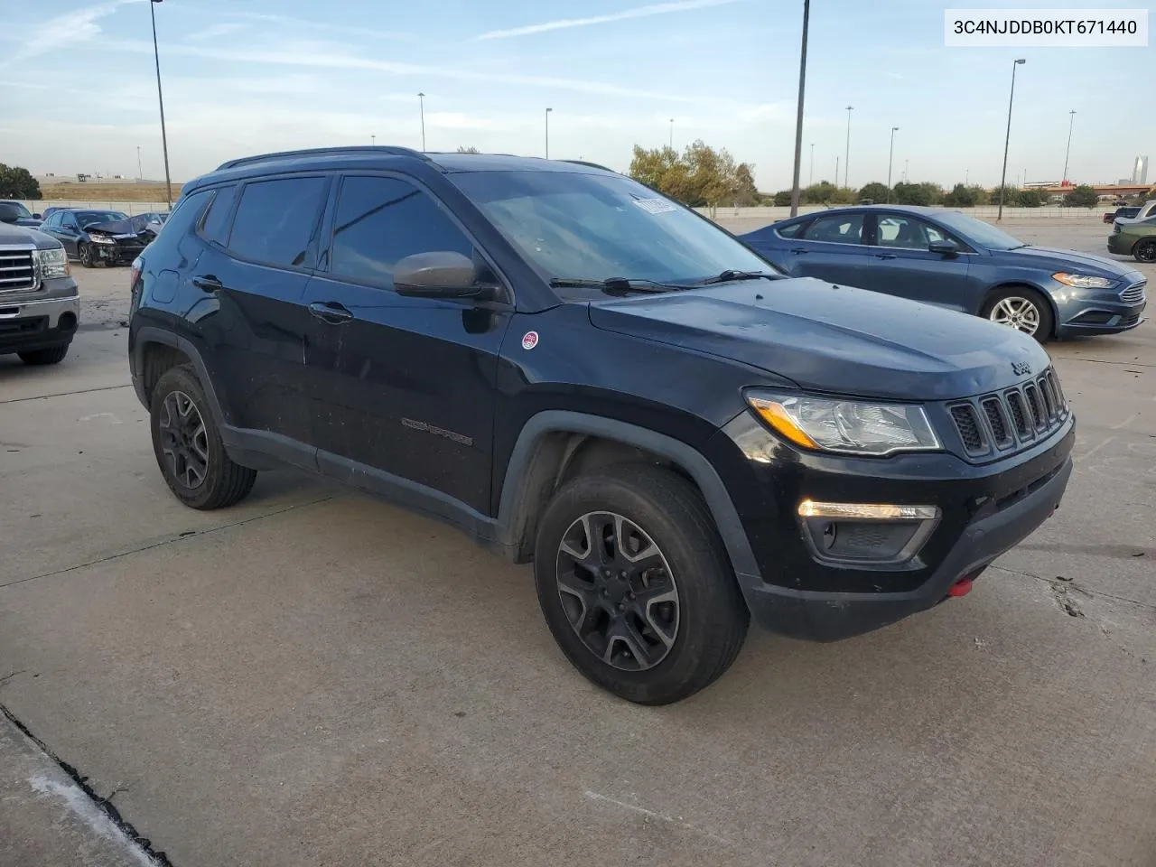 2019 Jeep Compass Trailhawk VIN: 3C4NJDDB0KT671440 Lot: 77732054