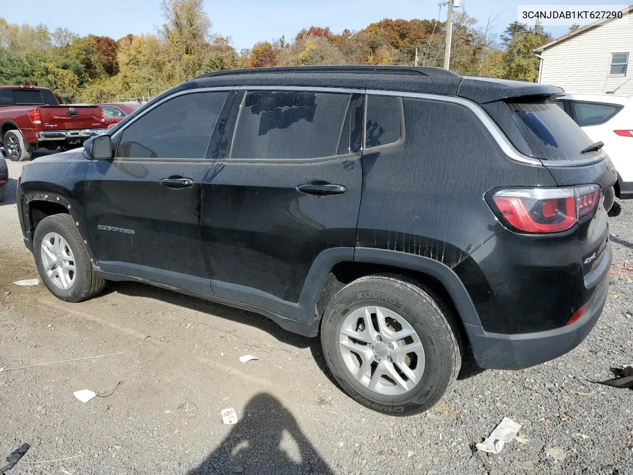 2019 Jeep Compass Sport VIN: 3C4NJDAB1KT627290 Lot: 78333774