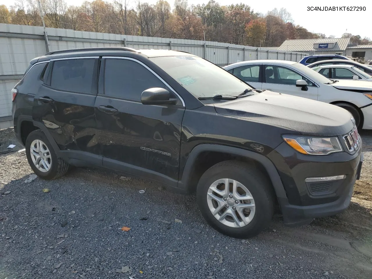 2019 Jeep Compass Sport VIN: 3C4NJDAB1KT627290 Lot: 78333774