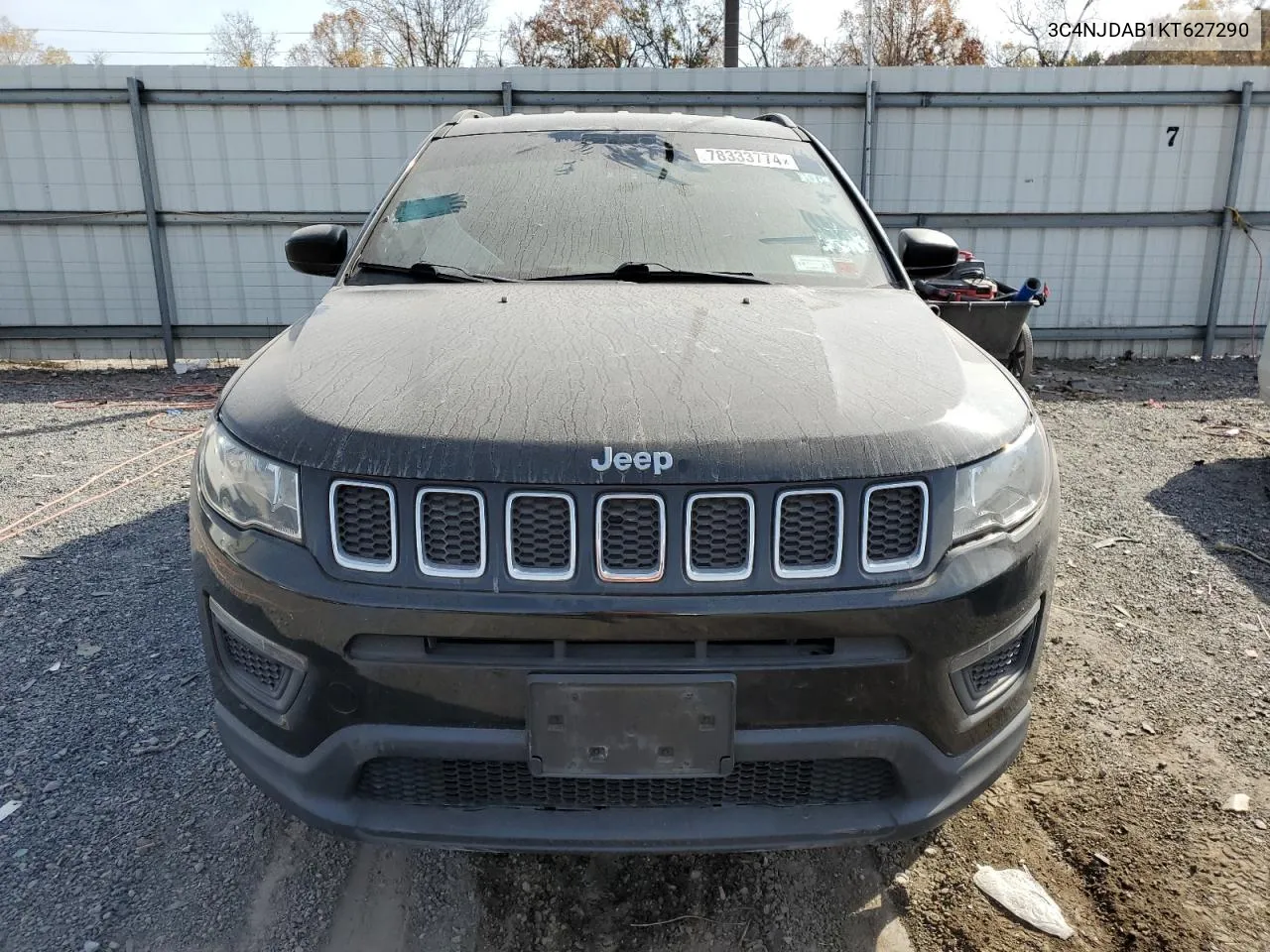 2019 Jeep Compass Sport VIN: 3C4NJDAB1KT627290 Lot: 78333774