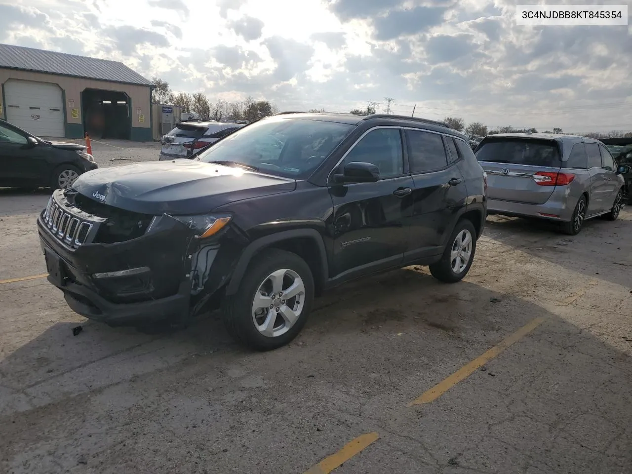 2019 Jeep Compass Latitude VIN: 3C4NJDBB8KT845354 Lot: 78408434